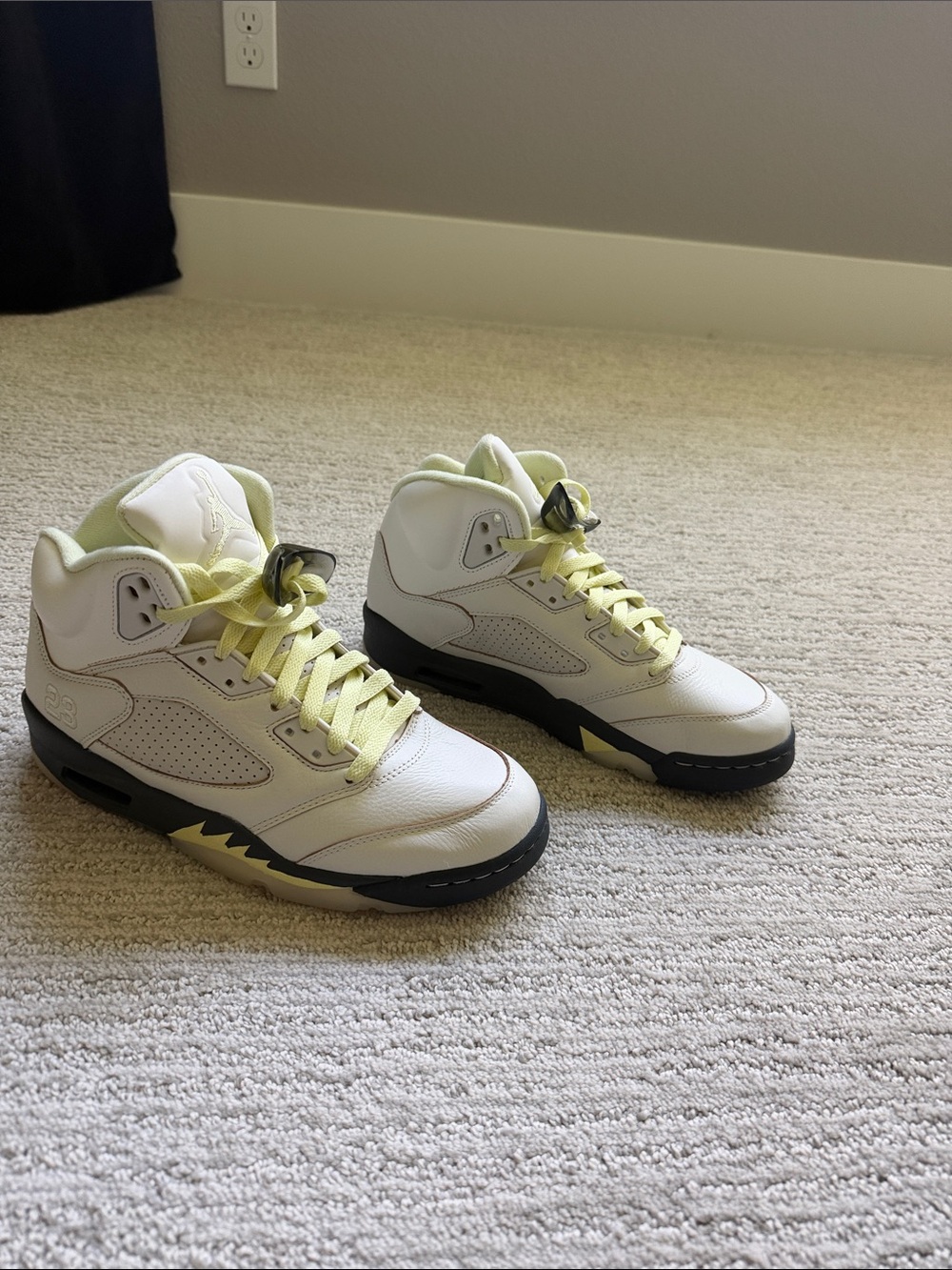 Brand New Air Jordan 5 Retro “Luminous Green & Sail”